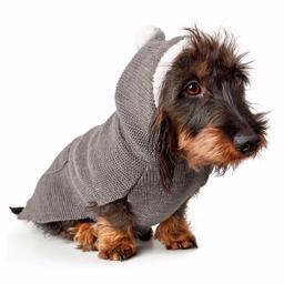 Hunter Rögla Stickad tröja för små och medelstora hundar i grått